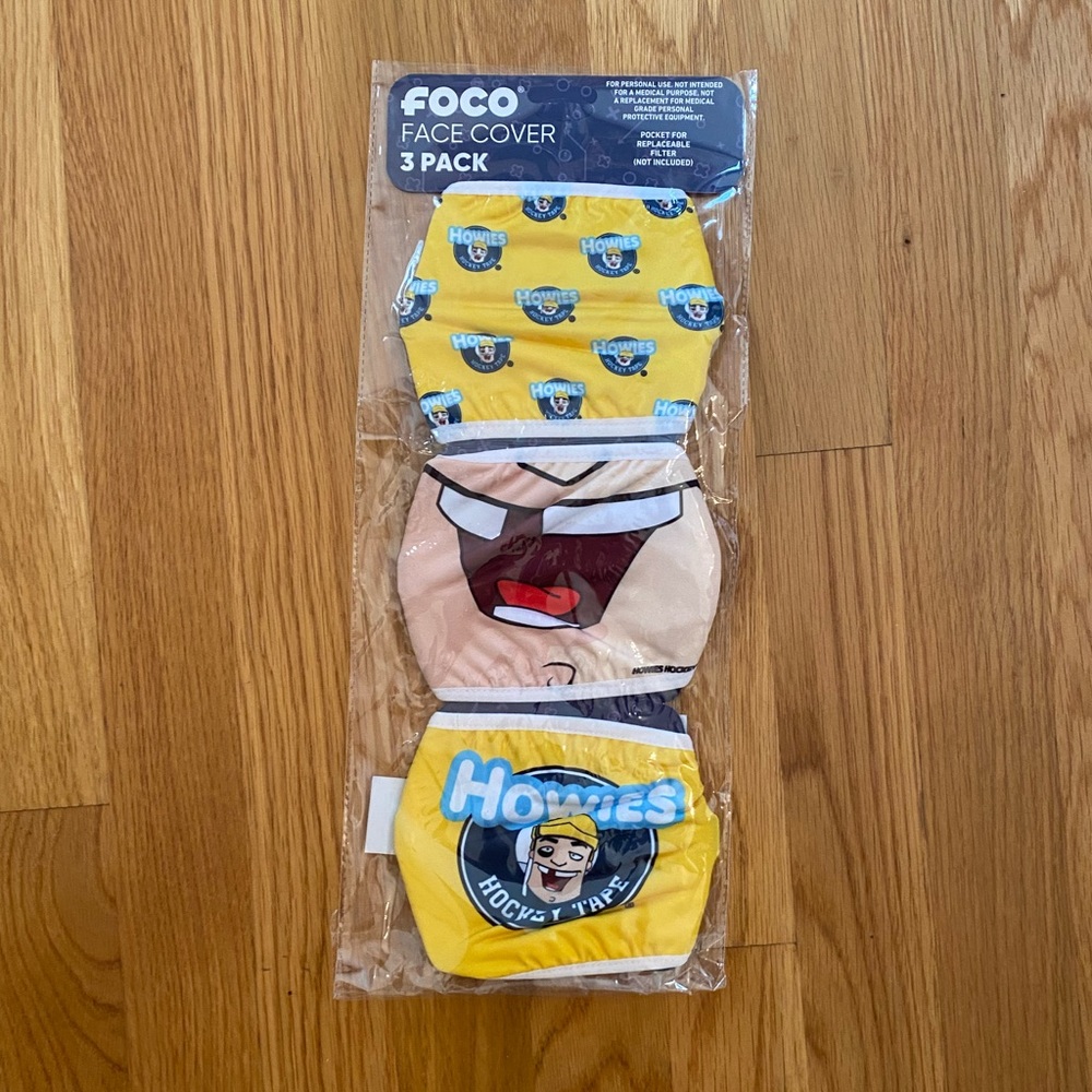 Howies Hockey Tape Face Mask Cover - 3 Pack